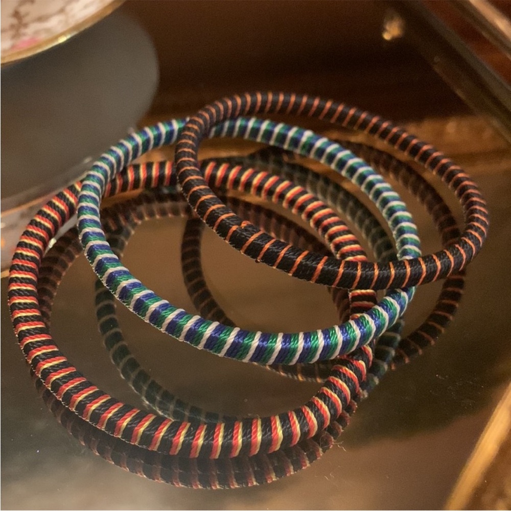 Multicolored Bangle Bracelet Set